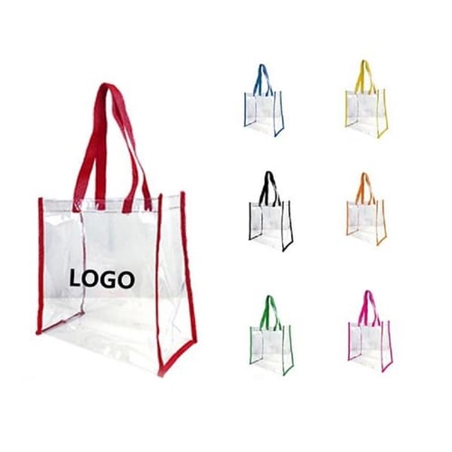 PVC Transparent Clear Tote Shopping Bag EverythingBranded Australia