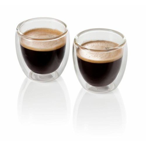 Coffee Cup Expresso Set Glass 80ml Set Of 2 Everythingbranded Australia 8037